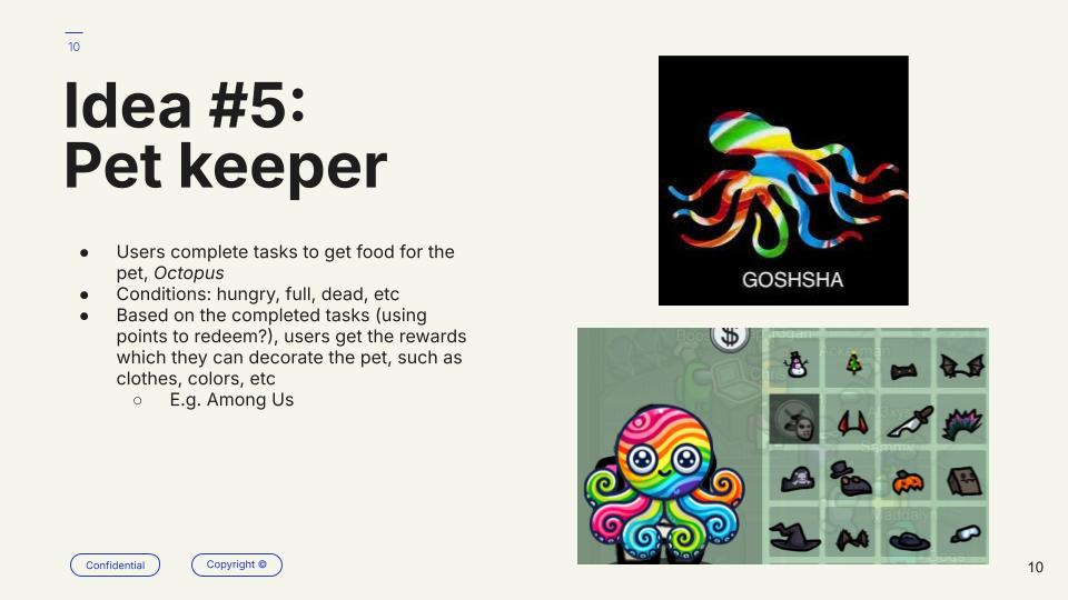 Virtual pet idea